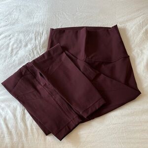 Lululemon Athletica Deep Maroon Leggings